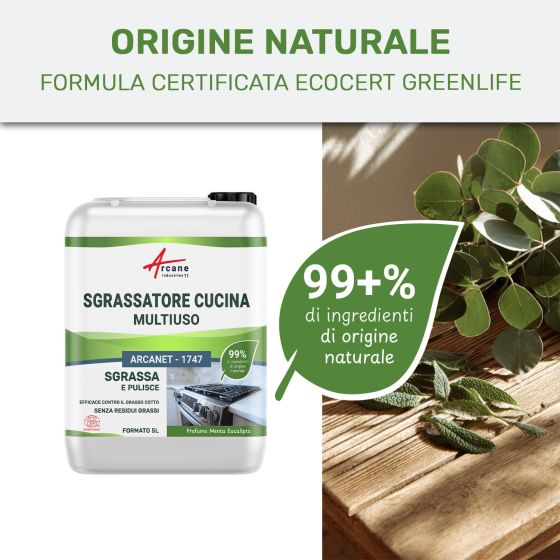 Nettoyant dégraissant pour cuisine naturel : ARCANET Cuisine - Certifié ECOCERT