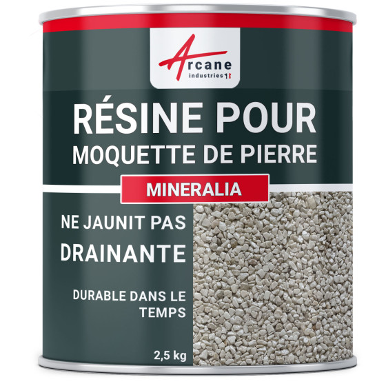 Résine pour moquette de pierre polyuréthane monocomposante : MINERALIA 2