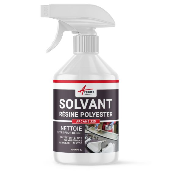 SOLVANT RÉSINE POLYESTER - Nettoyant résine polyester synthétique naturelle Gel coat Substitut acétone Collage élastomère