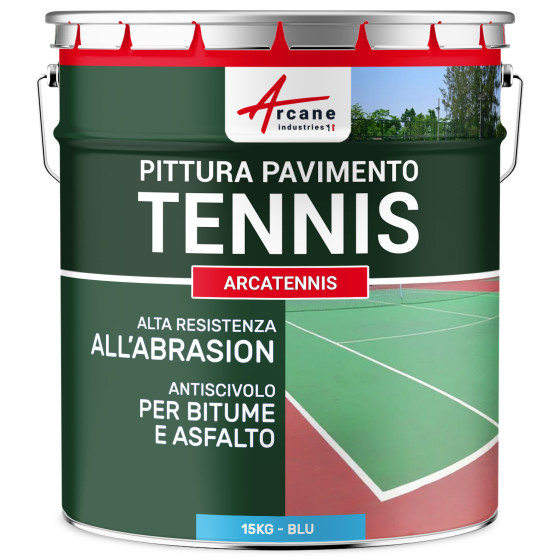 Pittura per campo da tennis. antiscivolo - ARCATENNIS Blu - 15 kg