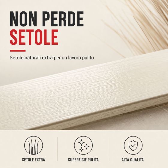 PENNELLO PIATTO SFRANGIATO IN LEGNO 30 mm - Pennello piatto sfrangiato in legno 30 mm
