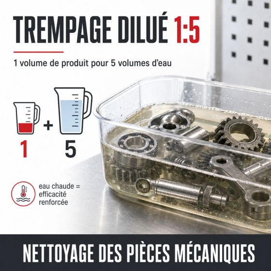 Nettoyage métaux alu aluminium dégraissant chaine velo moto auto remplace le trichlo ethylèn - NETTOYANT DÉGRAISSANT TOUS METAUX