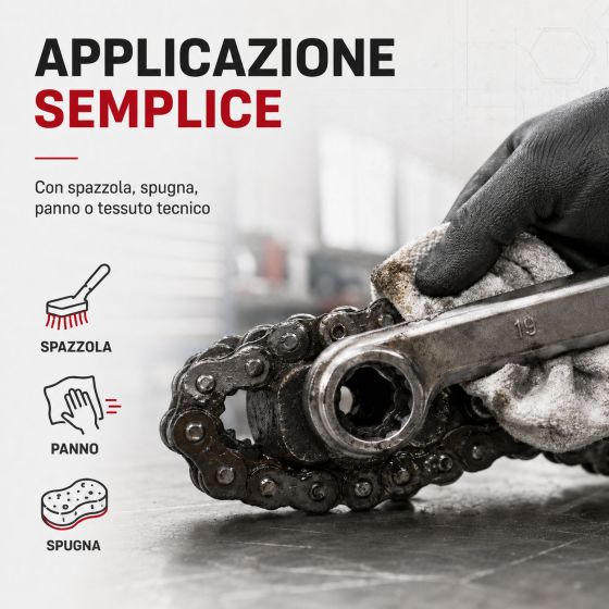 Sgrassatore catena bici e moto, sostituisce il tricloroetilene