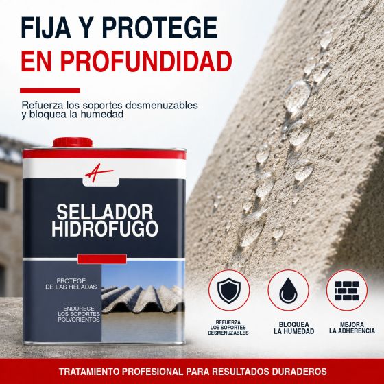 Fijador hidrófugo para soporte friable antipolvo: ARCAFIX