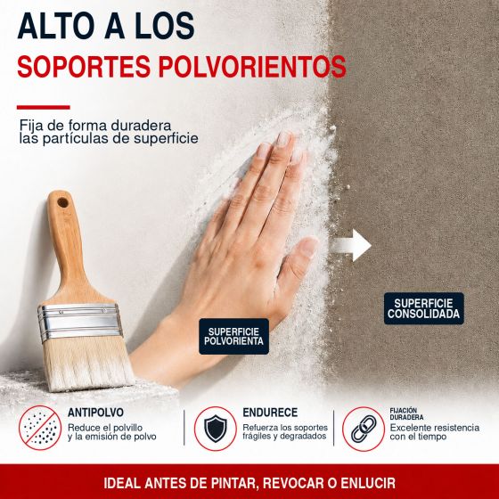 Fijador hidrófugo para soporte friable antipolvo: ARCAFIX
