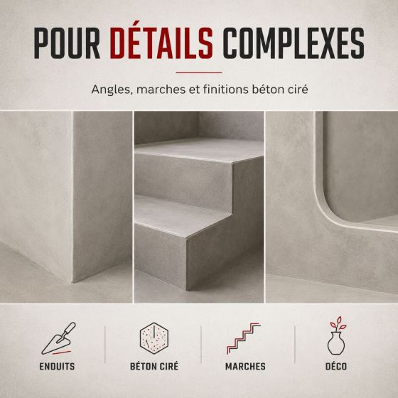 Spatule enduit et béton ciré - Couteau enduit américain Outil Parfait