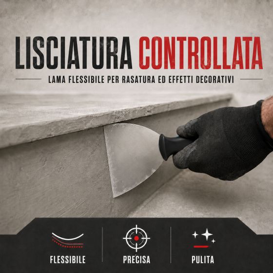 Spatola per intonaco e cemento cerato - Cazzuola americana Outil Parfait