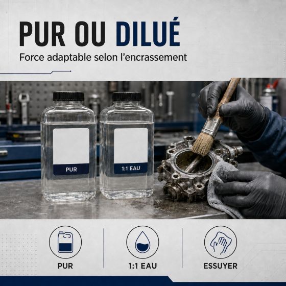 DÉGRAISSANT PIÈCES MÉCANIQUES - Solvant dégraissage Mécanique Nettoyant injecteur carburateur Fontaine graisse huile de coupe