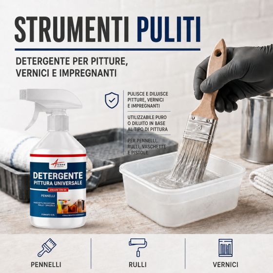 Diluente per pulire pennelli