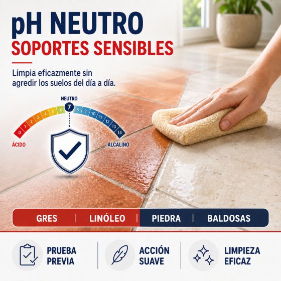 Limpiador desengrasante para suelos de baldosas y exteriores - LIMPIADOR DESENGRASANTE PARA SUELOS