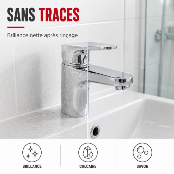 Nettoyant détartrant sanitaire salle de bain douche