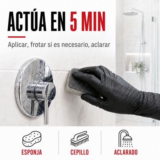 Limpiador desincrustante para sanitarios, baño y ducha