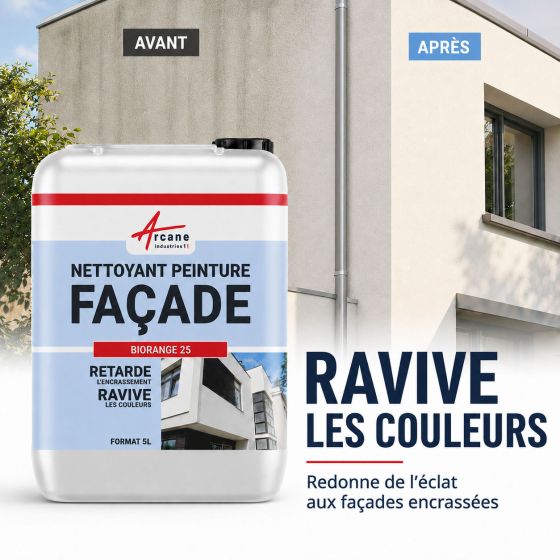 Nettoyant rénovateur crépis façade - RÉNOVATEUR FACADES