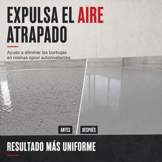 RODILLO DE DESAIREACIÓN - Rodillo de desaireación para pinturas de suelo y resinas ROTA