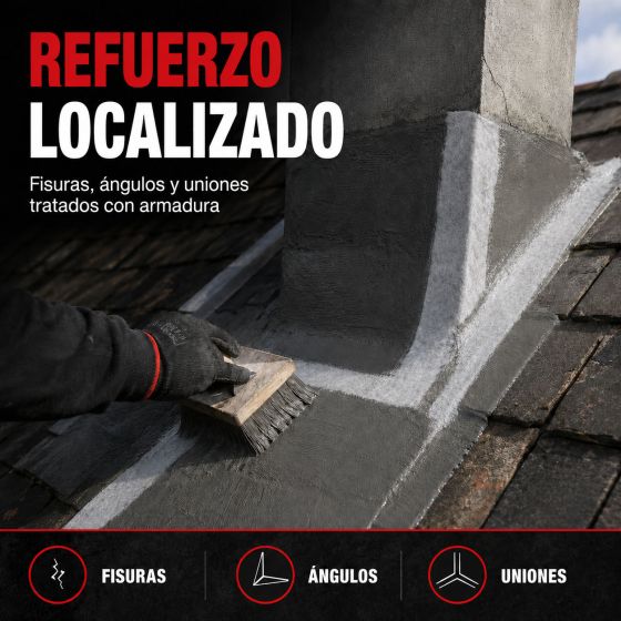 Membrana líquida para tejados, Membrana impermeabilizante para techos ARCAROOF