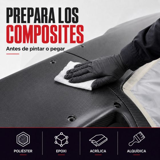 DISOLVENTE RESINA POLIÉSTER - Limpiador de resina poliéster sintética natural Gel coat Sustituto de acetona Pegado de elastómero