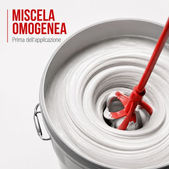 Miscelatore per pittura e intonaci, con attacco per trapano