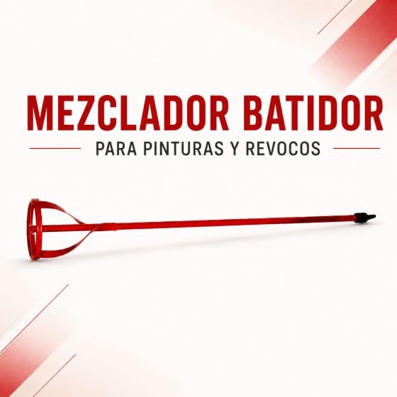 Mezclador para pintura y revoques, con acople para taladro