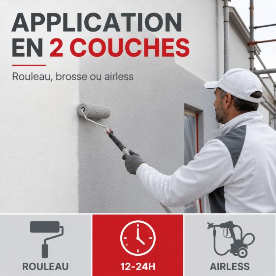 Peinture Façade Acrylique pour Crépi - ARCAFAÇADE RENOV