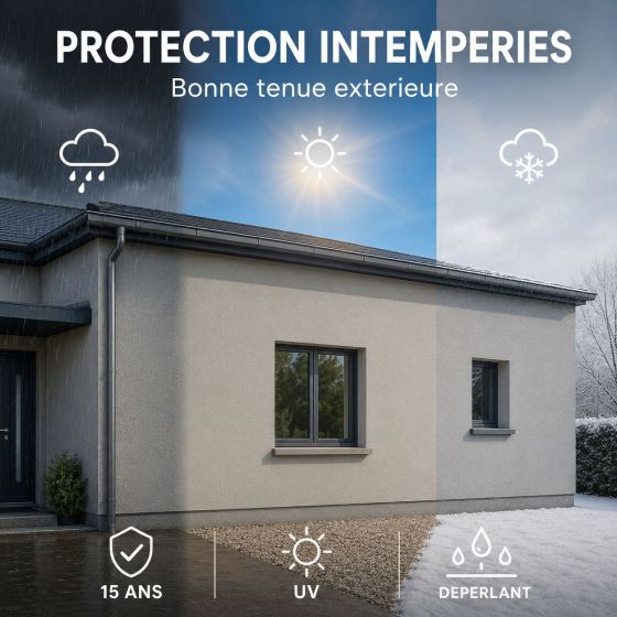 Peinture Façade Acrylique pour Crépi - ARCAFAÇADE RENOV