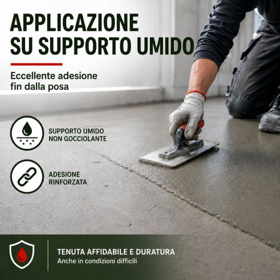 Intonaco impermeabilizzante sotto piastrelle | ARCACIM S2