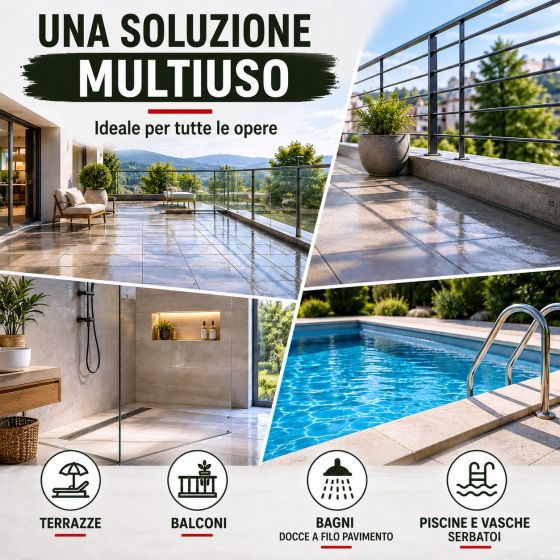 Intonaco impermeabilizzante sotto piastrelle | ARCACIM S2