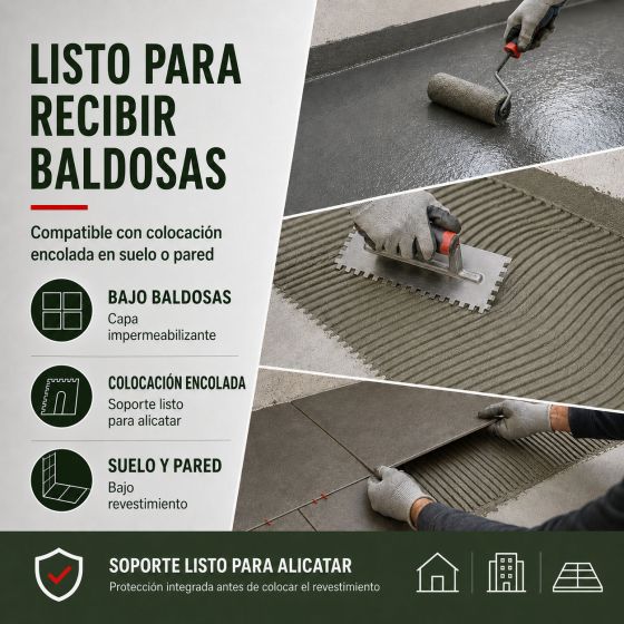Mortero de impermeabilización bajo baldosas: ARCACIM S2