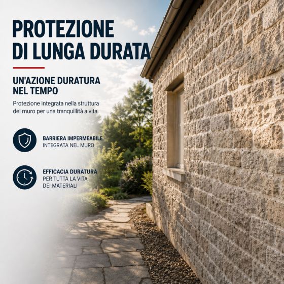 Trattamento antiumidità pareti umide, Barriera impermeabile ARCAFLUID - 14