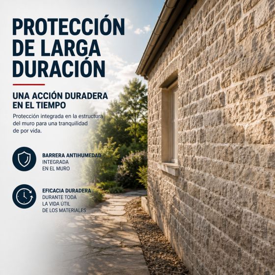 Tratamiento antihumedad para paredes húmedas, Barrera impermeable ARCAFLUID - 14