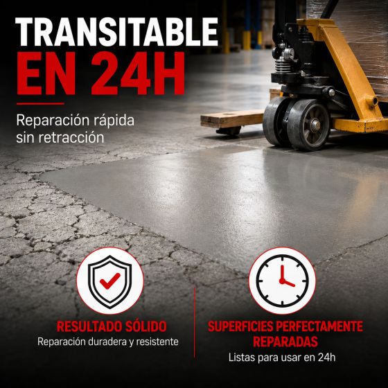 Mortero epoxi de reparación para agujeros y baches: DURPOX