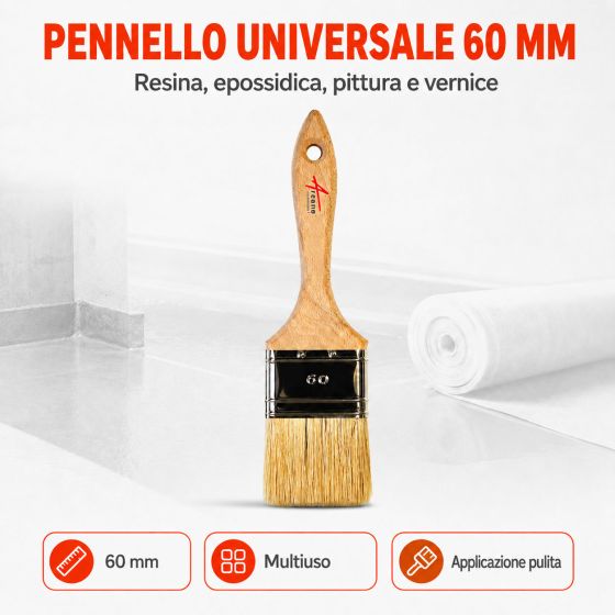 Pennello universale per applicazione resina, epossidica, vernice e vernice trasparente
