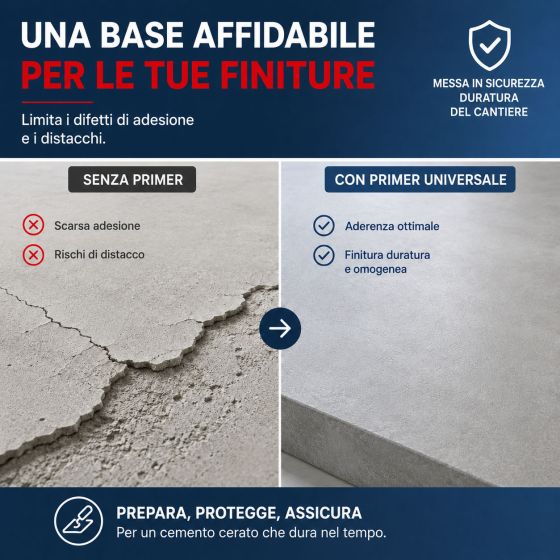 Primer universale per cemento cerato