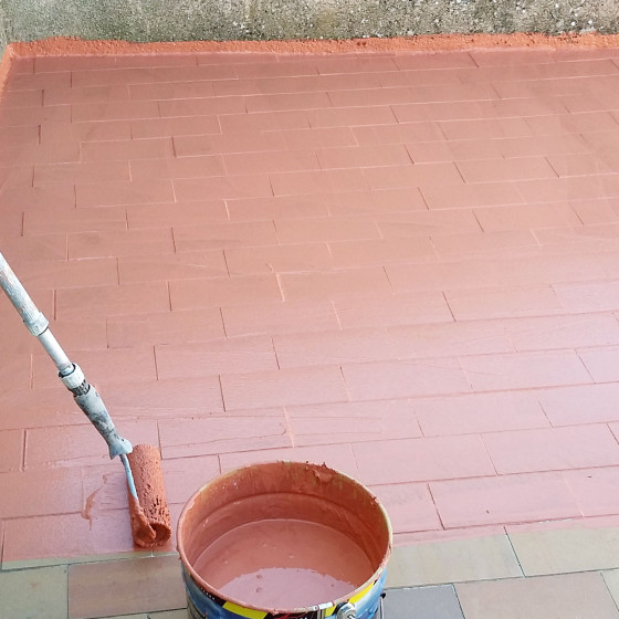 Waterdichte verf voor terrassen - Buitencoating op basis van hars: ARCATERRAS