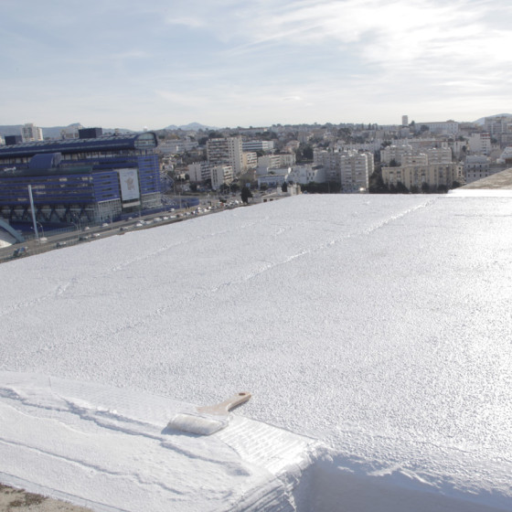 Dakafdichting terras - Gekleurde Polyurethaan Hars: ARCATHAN