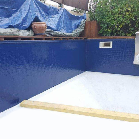 Pintura piscina de poliuretano para cubiertas de poliéster, hormigón