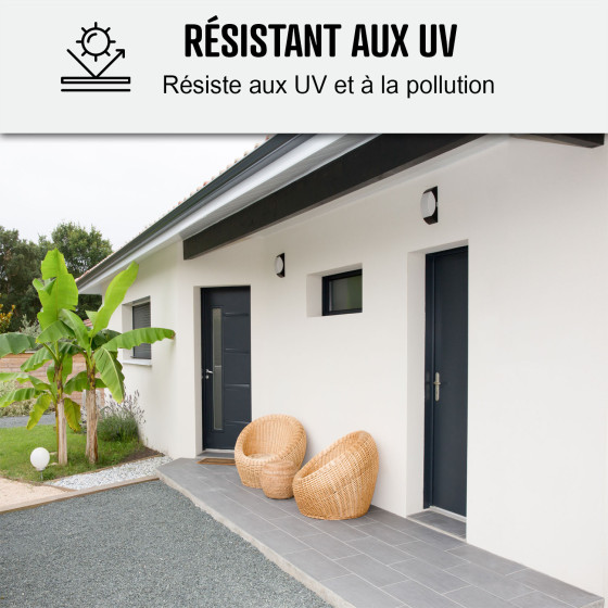 Façade d'immeuble avec peinture polysiloxane mate auto-lavable — revêtement haute durabilité au Maroc
