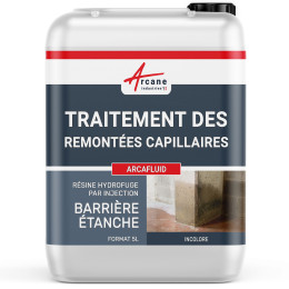 Barrière étanche, produit d'injection pour mur humide : ARCAFLUID