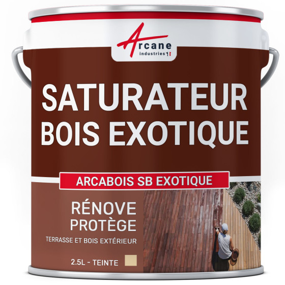 Saturateur Bois Exotique - ARCABOIS SB EXOTIQUE-2-5L-Naturel-Couleur / Aspect