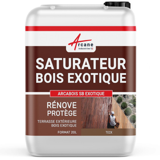 Saturateur Bois Exotique - ARCABOIS SB EXOTIQUE-20L-Teck-Couleur / Aspect