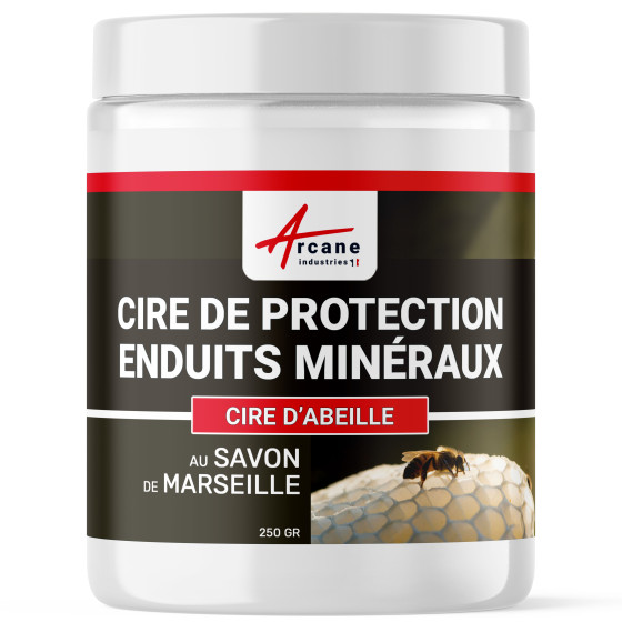 CIRE DE PROTECTION ENDUITS MINERAUX - Cire d'abeille protection entretien enduits minéraux