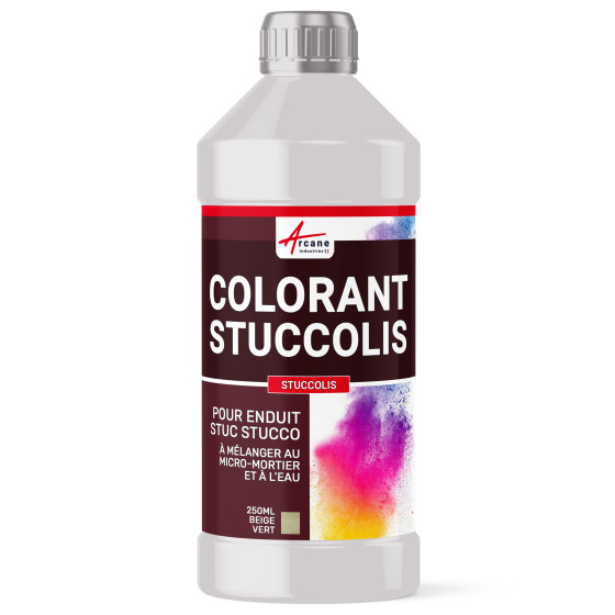 COLORANTE STUCCOLIS - Dose di colorante per intonaco stucco veneziano 250 ml Beige verde