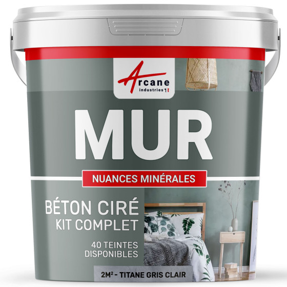 KIT BTON CIR MURS-kit2m2-Satinee-Titane-Gris-clair-Aspect / Couleur