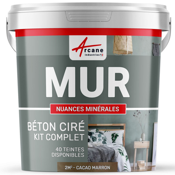 KIT BTON CIR MURS-kit2m2-Satinee-Cacao-Marron-Aspect / Couleur
