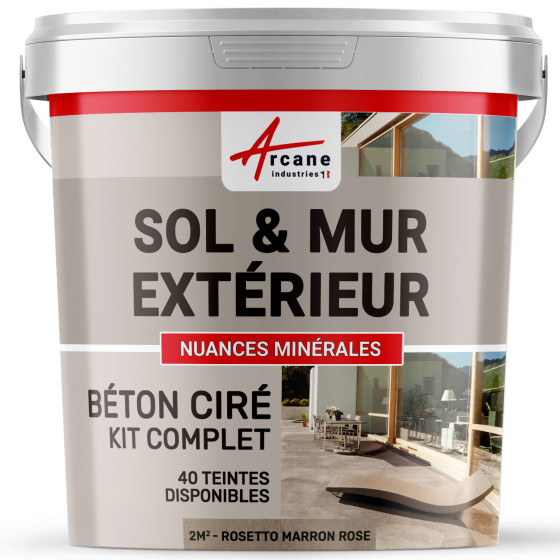 1-Main-KIT BETON CIRE EXTERIEUR - kit2m2-Rosetto-Marron-rose-Aspect / Couleur 1-Main-KIT BETON CIRE EXTERIEUR - kit2m2-Rosetto-Marron-rose-Aspect / Couleur