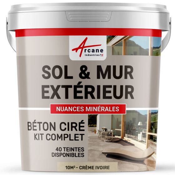 1-Main-KIT BETON CIRE EXTERIEUR - kit10m2-Creme Ivoire-Aspect / Couleur