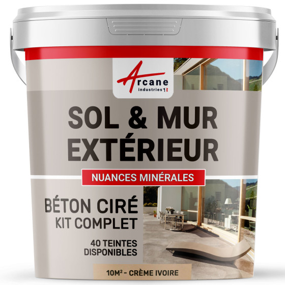 1-Main-KIT BETON CIRE EXTERIEUR - kit10m2-Creme Ivoire-Aspect / Couleur 1-Main-KIT BETON CIRE EXTERIEUR - kit10m2-Creme Ivoire-Aspect / Couleur