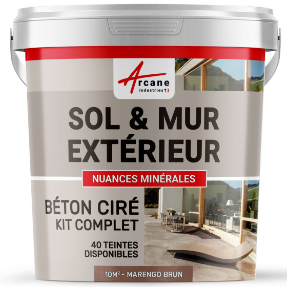 1-Main-KIT BETON CIRE EXTERIEUR - kit10m2-Marengo-Brun-Aspect / Couleur
