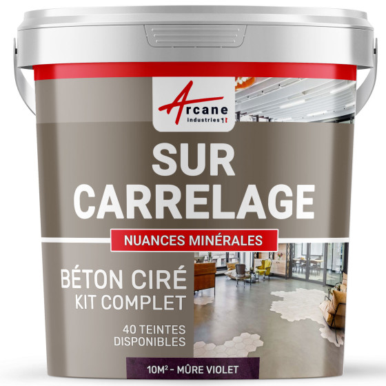 1-Main-KIT BETON CIRE SUR CARRELAGE-kit10m2-Mure-Violet-Aspect / Couleur