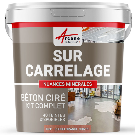 1-Main-KIT BETON CIRE SUR CARRELAGE-kit10m2-Rocou-orange-cuivre-Aspect / Couleur