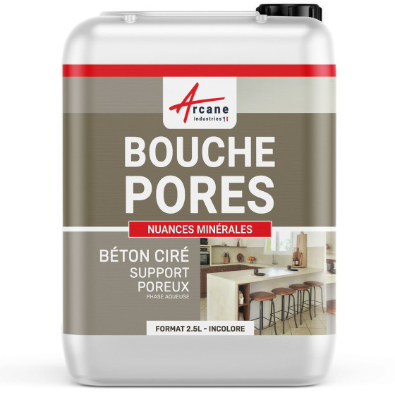 Bouches pores pour b‚ton cir‚-2-5L-Transparente-Aspect / Couleur